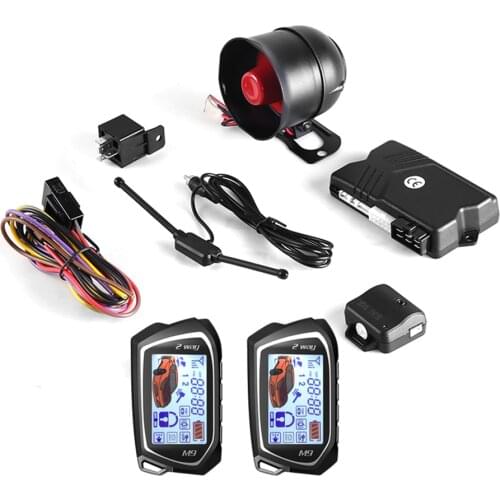 BANVIE SPY Two 2 Way LCD Car Alarm Security System with Keyless Entry Central door Locking anti thief starline