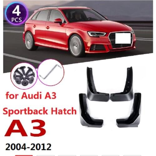 Car Mudflap for Audi A3 Sportback Hatch 2004~2012 Fender Mud Guard Splash Flaps Mudguards Accessories