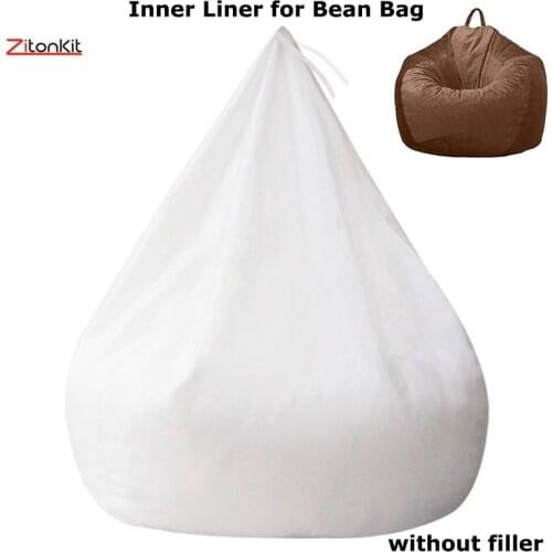 Inner Liner Bean Bag Cover Without filler Home Furniture Lazy BeanBag Sofas Cover Inner Lining Stuffed Animal Toy