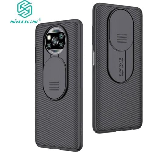 For Xiaomi Poco X3 NFC Case CamShield Case Hard Plasti Anti-skidding Dust-proof for Xiaomi Poco X3 NFC чехол funda Nillkin