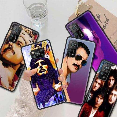 Freddie Mercury Queen band Phone Case For Mi Poco X3 NFC Pro M3 F3 10 10t Lite Soft Black TPU Bumper Fundas Smartphone
