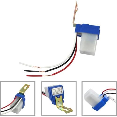 Switch Automatic Auto On Off Photocell Light Switch DC AC 220V 110V 24V 12V 50-60Hz 10A Photo Control Photoswitch Sensor Switch