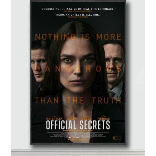NJ265 Official Secrets Movie Silk Posters and Prints wall art Art Poster Home Decor