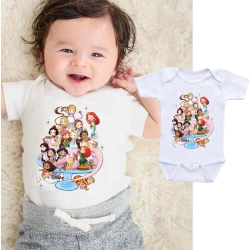 Cute Cartoon Graphic Printed Baby Romper Summer New Fashion Short Sleeve Cotton Newborn Onesies Boys Girls Soft Toddler