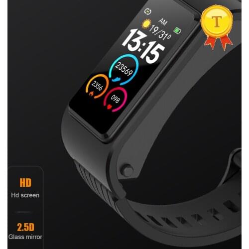 Hot selling 1.14inch Bluetooth Earphone Smart Bracelet men Heart Rate Blood Pressure Weather forecast Smart Band Music Headsets