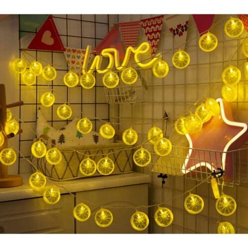 Twinkle Lemon light string Battery-operated garland for Indoor Wedding Party Christmas Tree Bedroom Holiday Lighting Decoration
