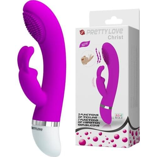 Pretty Love Rabbit Vibrator 10 Speed G Spot Dildo Vibrator Silicone Clitoris Stimulator Vagina Massager Sex Toys for Women Shop