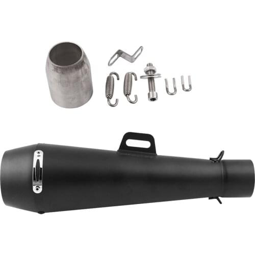 Stainless Steel Motorcycle Exhaust Muffler Pipe Kit Universal 51mm Silencer