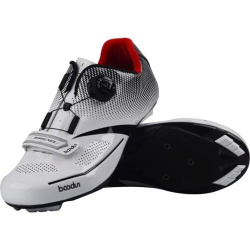 Boodun Professional Road cycling shoes mens Ultralight Breathable road bike self-locking Shoes sports road bicycle Racing Shoes