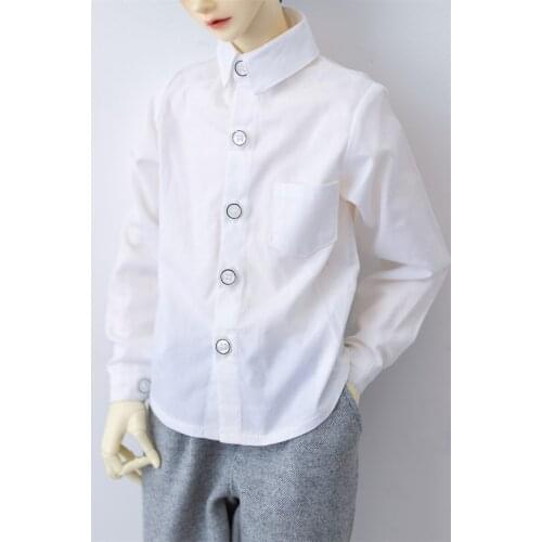 BJD doll clothes stand collar shirt white black Classic Joker clothes for 1/3 BJD DD SD SD13 SD17 Uncle doll accsssories