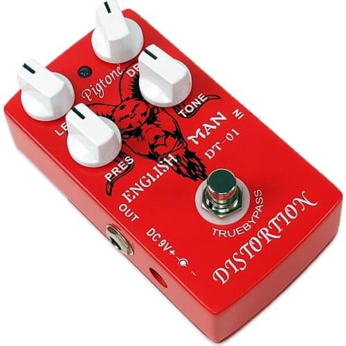 Pigtone PP-24 Classic Distortion Effect Pedal For Electric Guitar Accessories Effects Pedals Real Bypass