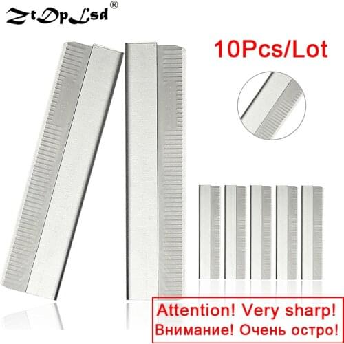 ZtDpLsd 10Pcs/Lot Professional Eyebrow Trimmer Makeup Tools Stainless Steel Blade Scraping Hair Repair Knife Hand Shaping