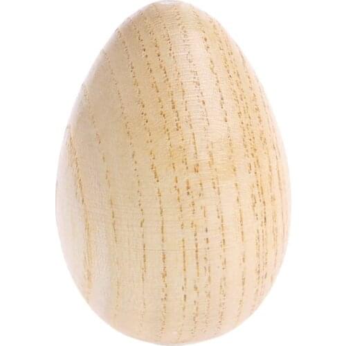 Wooden Percussion Musical Egg Maracas Shakers Children Kids Toys Fun Gifts 1Pcs Musical Instruments Toys for Baby
