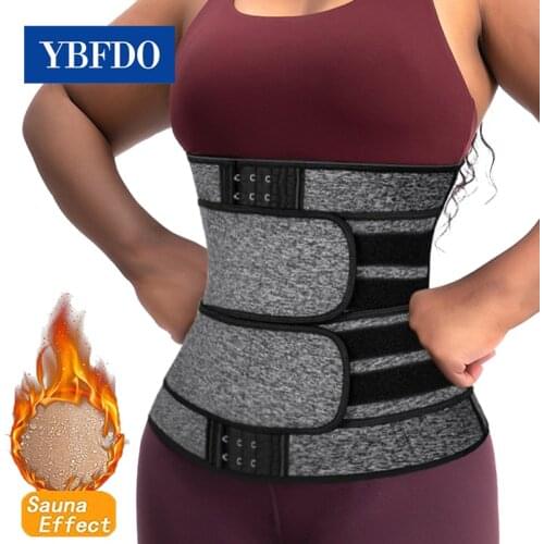 YBFDO New Waist Trainer Corset for Women Slimming Body Shaper Weight Loss Belly Girdle Fat Burning Three-Breasted Waist Trimmer