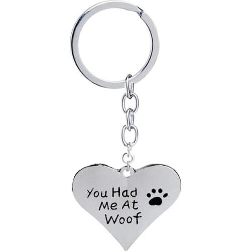 Fooderwerk Jewelry Europe And Europe Key Ring Letter You Have Me At Woof Love Dog Claw Keychain For Men Women
