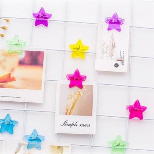 3pcs/set Creative Five-Pointed Star Clip Photo Craft DIY Decoration Letter Paper Note Clip Office School Supplies Student Gifts