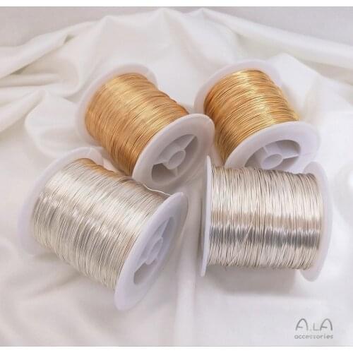 1 Reel/Set 250g Retention Copper Wire 14K Gold Silver Flexible Wire Handmade Copper Wire DIY Ornament Special Winding Material