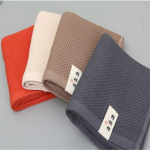 1PC 100% Cotton Towel 34*75cm Quick-Dry Home Daily Using Health Skin care Towel Environmental protection honeycomb Simple Style