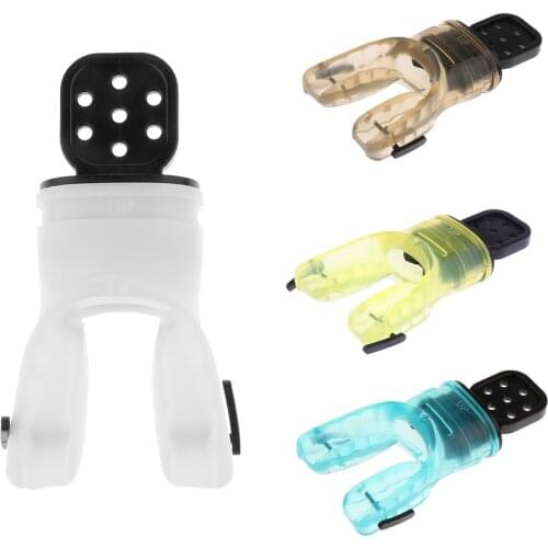 1PC Snorkel Bite Comfort Silicone Scuba Diving Snorkelling Moldable Bite Mouthpiece Regulator Accessories with Tie Wrap Gear