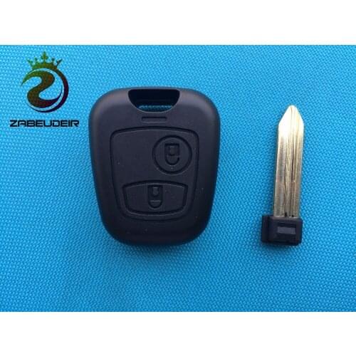 10Pcs/Lot New Replacement Case Cover For Citroen Saxo Berlnigo Xsara Picasso Etc 2 Buttons Remote Key Shell Uncut Blade No Logo