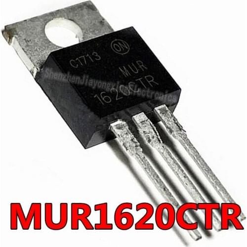 10pcs/lot A total of yin-yang tube MUR1620CT / MUR1620CTR TO-220 pairing fast recovery tube original authentic