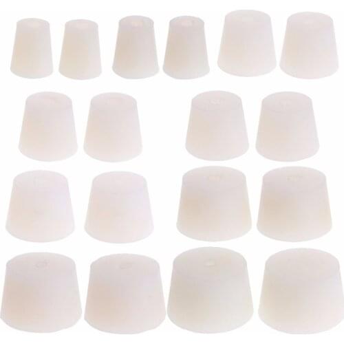 2 Pcs Silicone Rubber Plug Stopper With Hole Airlock Valve Bubbler Wine Brew Beer & Wine Making Storage Tool Kit