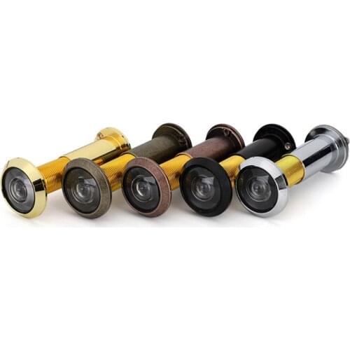 200 Degree Wide Angle Peephole Security Door Viewers Hidden Peephole Adjustable Glass Lens Hardware Tools