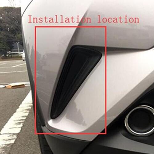 ABS Chrome Auto Front Fog Lamp Light Decoration Cover Trim Sticker For Toyota CHR 2016 2017 2018 Accessories Chromium Styling