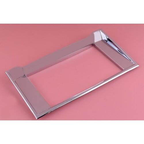 ABS Chrome Interior GPS Radio Navigation Panel Cover Trim Frame Fit for Ford F150 2015 2016 2017 2018 2019