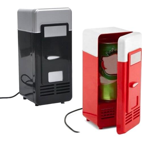 Car USB Mini Fridge Refrigerator Travel Portable Powered Cool Heat Cooler And Warmer Home Office Freezer Car Accessories