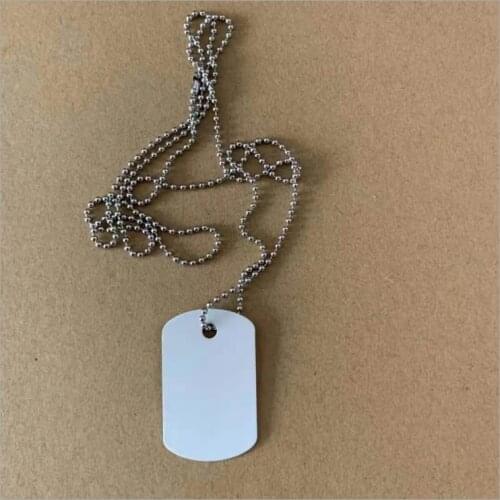 Free Shipping 50pcs/lot Dog Tags Pendants Sublimation Blank for Dye Sublimation Printing Transfer DIY Craft