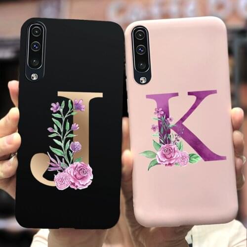 For Samsung A70 Case A705F Soft Slim Cute Letters Cover Case For Samsung Galaxy A70 SM-A705F Phone Cases Full Coque 6.7'' Bumper