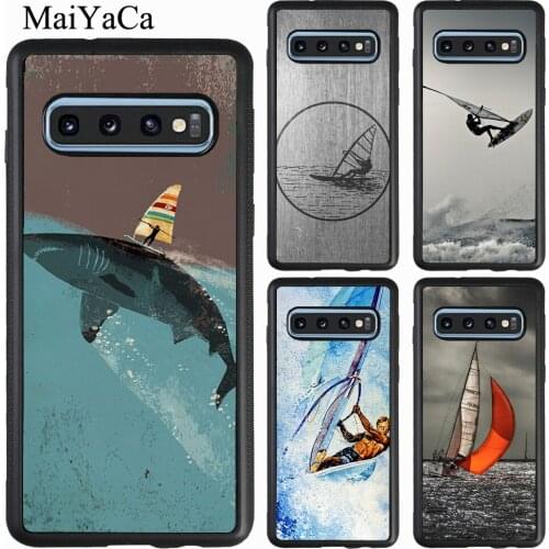 Extreme Sports Windsurf Sailing Case For Samsung Galaxy A21S A20e A31 A51 A71 A40 A50 A70 M31 Note 20 Ultra S20 S9 S10 Plus