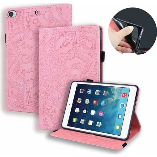 For iPhone iPad mini 1 2 3 4 5 Case Stand 8 inch Full Tablet Cover PU Leather Anti fall for iPad mini Cases