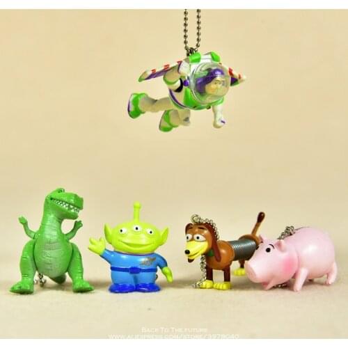 Disney Toy Story 3 Buzz Lightyear Woody Jessie 3-6cm Q Version PVC Action Figures Dolls Kids Toys model for Children gift