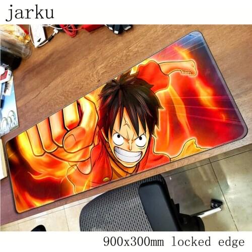 One Piece mousepad gamer 900x300X3MM gaming mouse pad large Cartoon notebook pc accessories laptop padmouse ergonomic mat