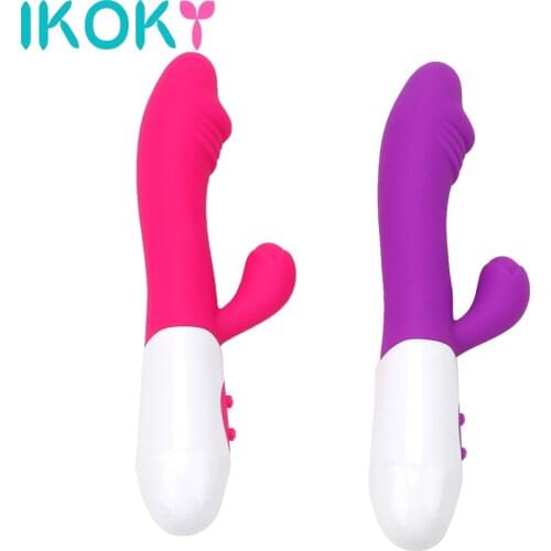 IKOKY 7 Speed Vaginal Clitoral massager AV Stick Vibrator G-Spot Vibrator Wand Clitoris Stimulator Female Masturbation
