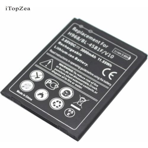 ITopZea 5x 3000mAh BL-45B1F Replacement Battery For LG V10 H968 H961N H900 H901 VS990 F600 F600L F600S F600K Bateria Batterij