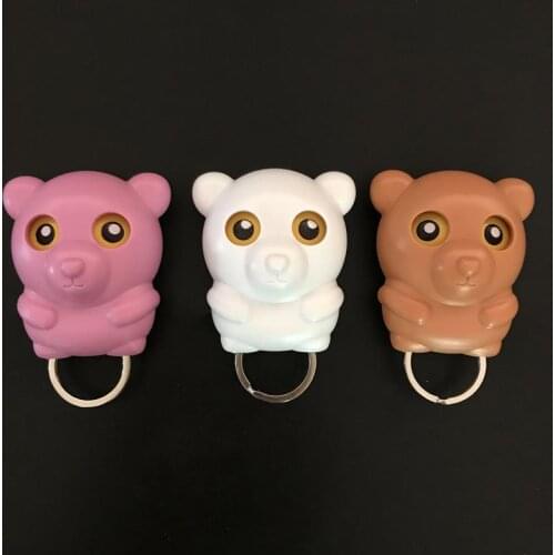 Strong Adhesive Hook Magnetic Owl Bear Bunny Key Holder Door Wall Hangers Hooks Suction Cup Creativity Blink Eye Home Decor