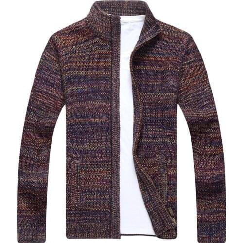 MRMT 2021 brand new mens cardigan sweater long-sleeved youth stand collar casual sweater jacket outside wear clothing