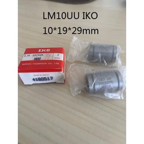 Original IKO bearing LM10UU LM10 Linear motion bearings bushings for 3D printer CNC router parts 10*19*29mm