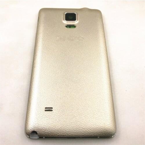 Full Housing For Samsung Galaxy Note 4 N910F N910A N910P N910C Middle Frame Plate Bezel + Back Door Battery Cover Repair parts