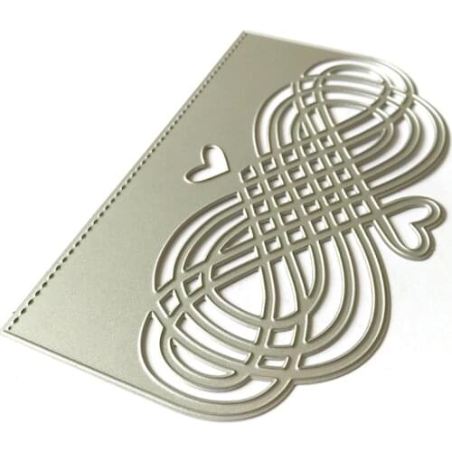 Heart Lattice Metal Cutting Dies Stencil Scrapbooking DIY Album Stamp Paper Card Embossing Decor