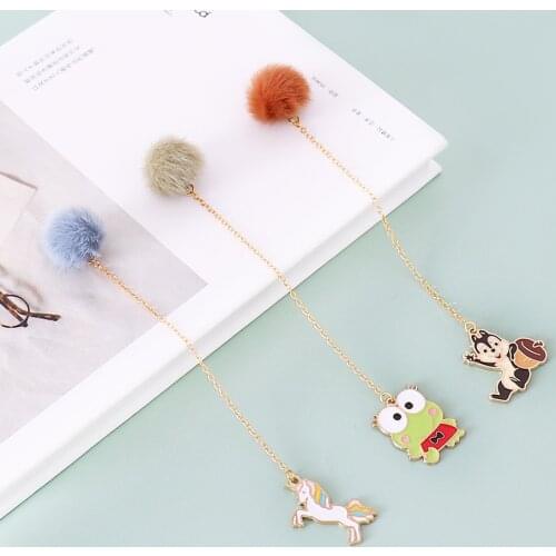 TUTU Creative Bookmark Cute Cartoon Animal Marker Kawaii Bookmark Of Pages Kids Gifts School Stationery Supplies H0572
