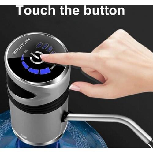 Intelligent Automatic Electric Water Pump Dispenser Household Portable Manual Water Bottle Pump Dispenser with LED Display