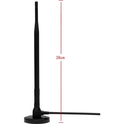 2.4G Wifi wireless router suction cup antenna SMA female 3m cable 15DBI high gain omnidirectional network card antenna