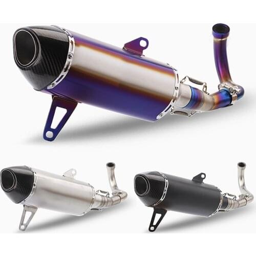 Zengjianmotoo - Motorcycle Full System Header Pipe Full System Pipe For YAMAHA Xmax 250 Xmax 300 Series Scooters 2017-2019