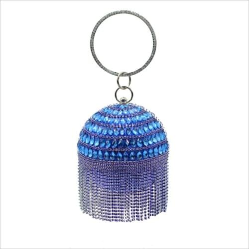 Women Handbags Blue Red Black Diamonds Clutch Evening Bags Messenger Shoulder Bags For Wedding/Party/Dinner Small Day Clutches