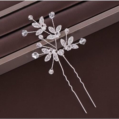 Alloy Hairpins For Women Exquisite Charming Hairpin Fashion Handmade Weave Elegant Wedding Jewelry Hair Accessories