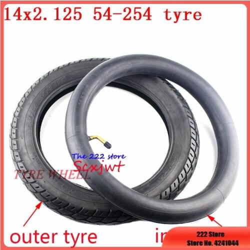 14 inch 14 X 2.125 54-254 tyre inner tube fits Many Gas Electric Scooters e-Bike 14*2.125 tire 14x2.125 Inflation wheel Tire